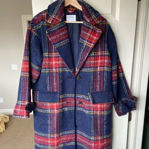 Plaid Trench Coat (Old Navy)